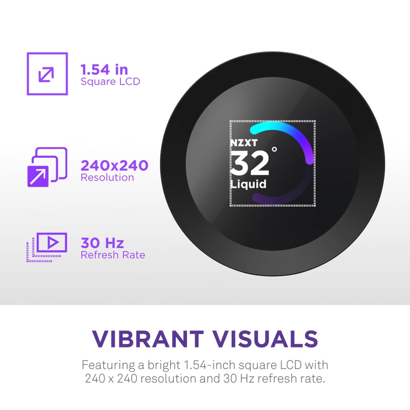NZXT CPU Aušintuvas Kraken Plus 240 RGB Juodas