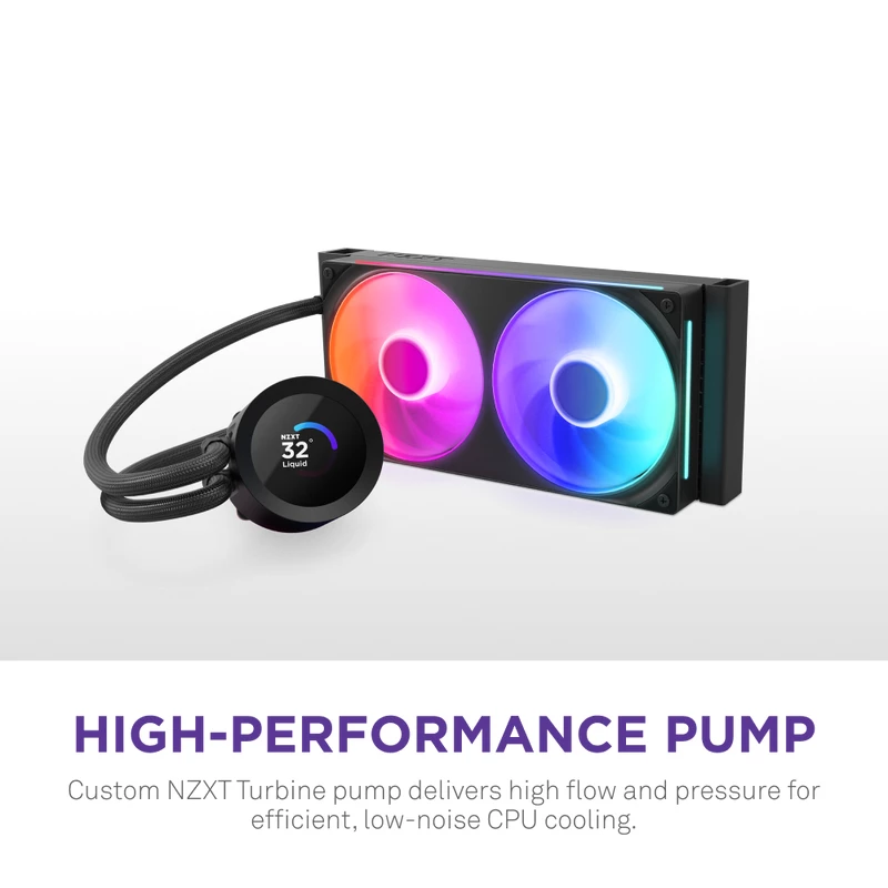 NZXT CPU Aušintuvas Kraken Plus 240 RGB Juodas