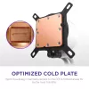 Vandens aušintuvas CPU NZXT Kraken Plus RGB 240 — 120 mm ventiliatoriai, FDB guolis, baltas