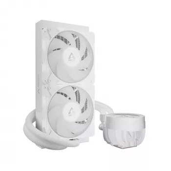 Vandens aušintuvas CPU Arctic Liquid Freezer III Pro 240 A-RGB — 240 mm, 120 mm ventiliatoriai, baltas, LGA1700/AM4/AM5