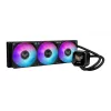 All-in-one skysčio aušintuvas ASUS TUF Gaming LC III 360 ARGB LCD — 360 mm radiatorius, 3x 120 mm ventiliatoriai, Socket AM5/AM4/LGA1700/LGA1200, Juodas