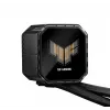 All-in-one skysčio aušintuvas ASUS TUF Gaming LC III 360 ARGB LCD — 360 mm radiatorius, 3x 120 mm ventiliatoriai, Socket AM5/AM4/LGA1700/LGA1200, Juodas