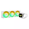 All-in-one skysčio aušintuvas ASUS TUF Gaming LC III 360 ARGB White Edition – 360 mm, 120 mm ventiliatoriai, LGA1700/1200, AM4/AM5 palaikymas