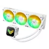 All-in-one skysčio aušintuvas ASUS TUF Gaming LC III 360 ARGB White Edition – 360 mm, 120 mm ventiliatoriai, LGA1700/1200, AM4/AM5 palaikymas