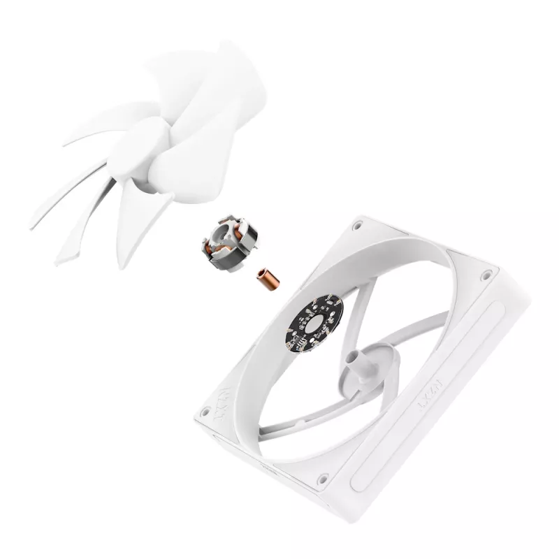 NZXT aušinimo ventiliatorius F140p 140mm baltas statinis slėgis