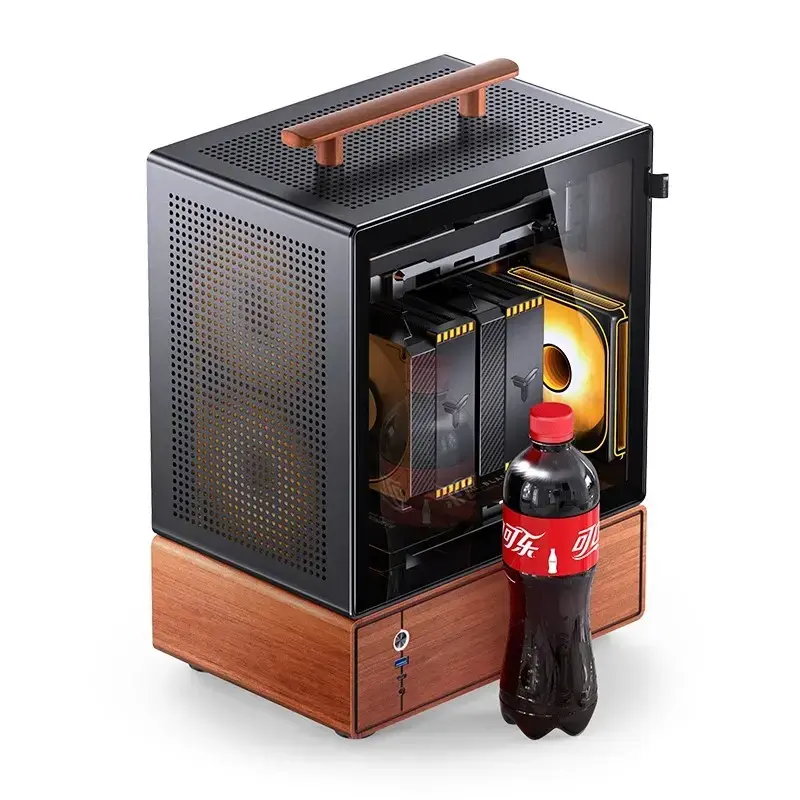 Korpusas Jonsbo T7 Midi-Tower mATX Grūdintas Stiklas juodas
