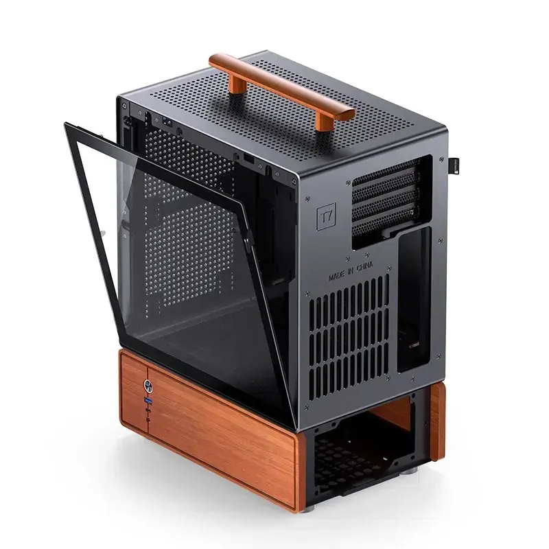 Korpusas Jonsbo T7 Midi-Tower mATX Grūdintas Stiklas juodas