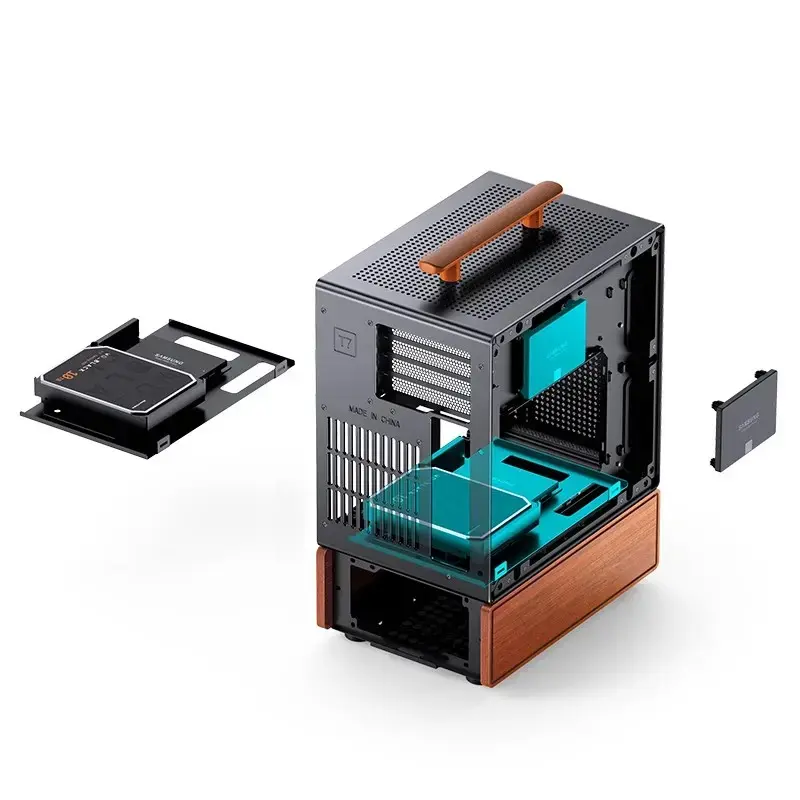 Korpusas Jonsbo T7 Midi-Tower mATX Grūdintas Stiklas juodas