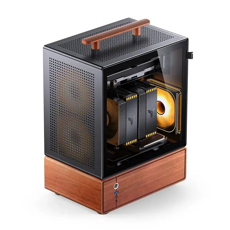 Korpusas Jonsbo T7 Midi-Tower mATX Grūdintas Stiklas juodas