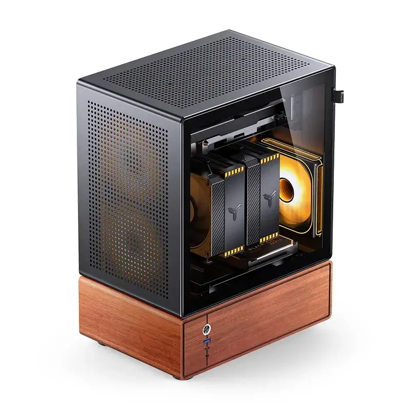 Korpusas Jonsbo T7 Midi-Tower mATX Grūdintas Stiklas juodas