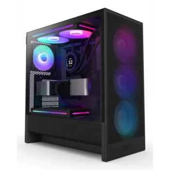 NZXT H7 Flow 2024 RGB korpusas Mid Tower ATX juodas