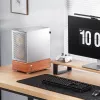 Korpusas Jonsbo T7 Midi Tower mATX grūdintas stiklas sidabrinis