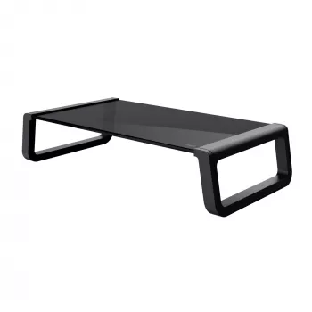 TRUST Monta Black monitorio stovas iš grūdinto stiklo, 10 kg