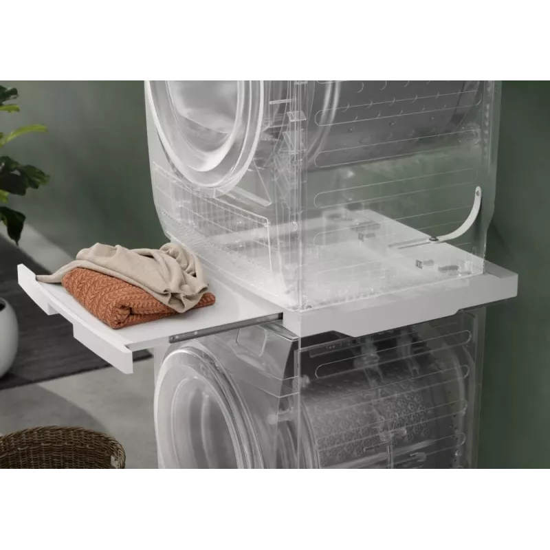 Stiprinimo komplektas Electrolux E1WYHSK2 baltas — džiovyklės montavimui ant skalbimo mašinos, 1 vnt.