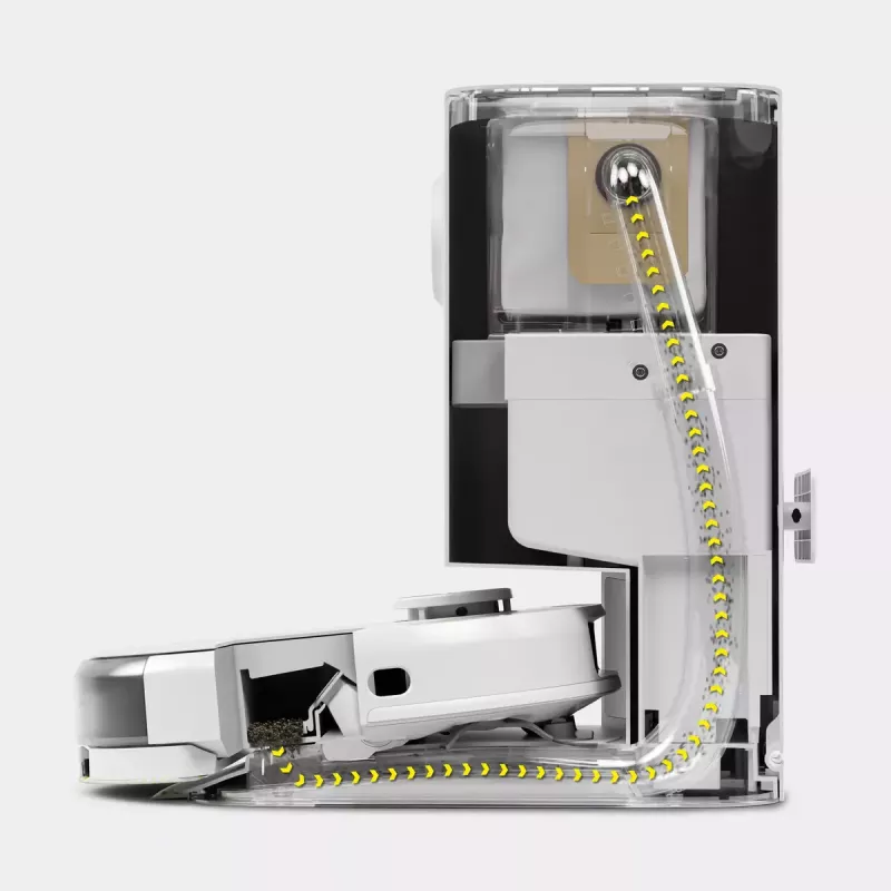 Kärcher RCV 5 siurbimo ir įkrovimo stotis 2.269-643.0 robotui siurbliui, 4 l, balta