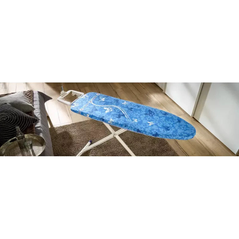 Lyginimo lentos viršutinis paminkštintas užvalkalas Leifheit 71606 — medvilnė/poliesteris/poliuretanas, tinka 1250×400 mm, mėlynas