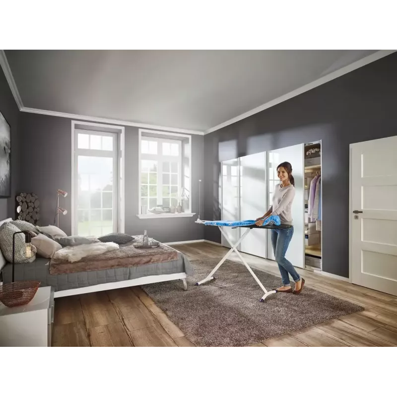 Lyginimo lentos viršutinis paminkštintas užvalkalas Leifheit 71606 — medvilnė/poliesteris/poliuretanas, tinka 1250×400 mm, mėlynas