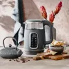 Elektrinis virdulys Adler AD 1305 G – 1.7 L, 2200 W, reguliuojamas termostatas, LED ekranas, pilka spalva