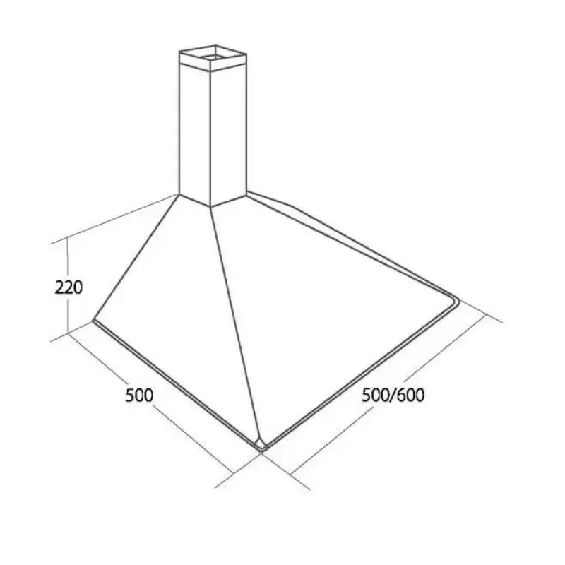 Akpo WK-5 Soft sieninis gaubtas pilkas 320 m³/h