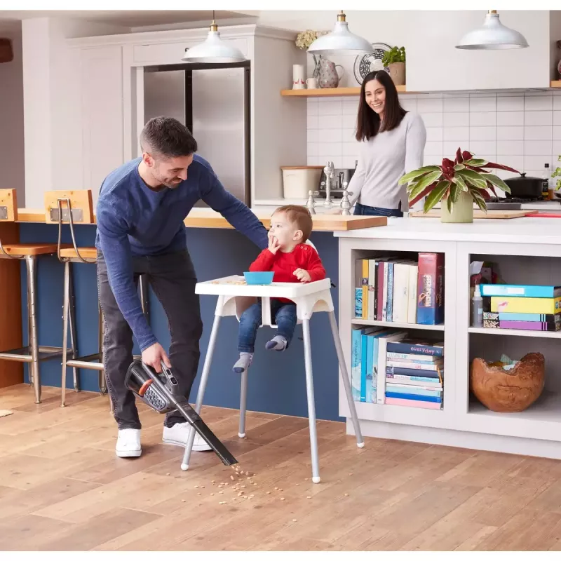 Nešiojamas dulkių siurblys Black & Decker BHHV520JF, 230 V, NiMH 2 Ah, 15 min., sausas valymas, 1,2 kg