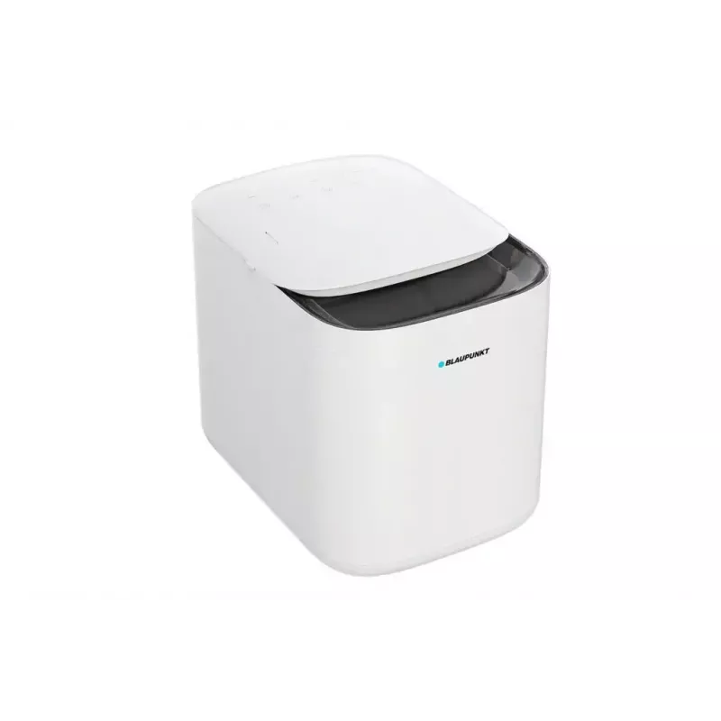 Nešiojamas ledo gaminimo aparatas BLAUPUNKT IMB601 — 15 kg/24h, 2 L bakas, jutiklinis valdymas, 150 W, kompaktiškas (280×400×334 mm)