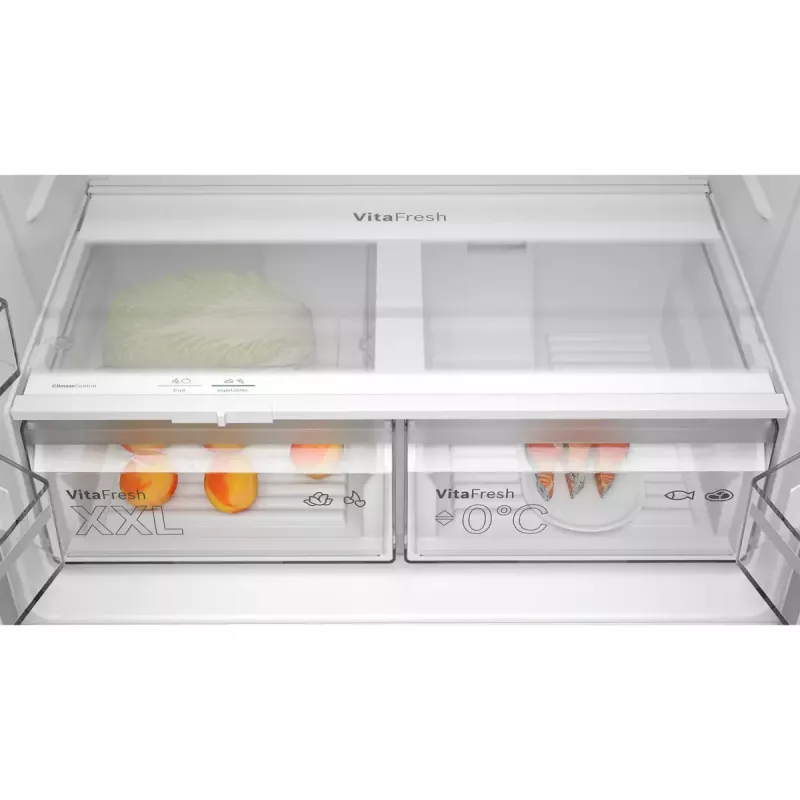 Šaldytuvas šaldiklis Bosch Serie 4 KFN96VPEA, 605 L (Šaldytuvas 405 L / Šaldiklis 200 L), NoFrost, Nerūdijantis plienas