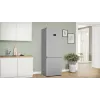 Laisvai pastatomas šaldytuvas-šaldiklis Bosch Serie 4 KGN497LDF — 440 l bendras, 311 l šaldytuvas + 129 l šaldiklis, NoFrost, LED ekranas, Nerūdijantis plienas