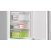 Laisvai pastatomas šaldytuvas-šaldiklis Bosch Serie 4 KGN497LDF — 440 l bendras, 311 l šaldytuvas + 129 l šaldiklis, NoFrost, LED ekranas, Nerūdijantis plienas