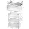 Laisvai pastatomas šaldytuvas-šaldiklis Bosch Serie 4 KGN497LDF — 440 l bendras, 311 l šaldytuvas + 129 l šaldiklis, NoFrost, LED ekranas, Nerūdijantis plienas