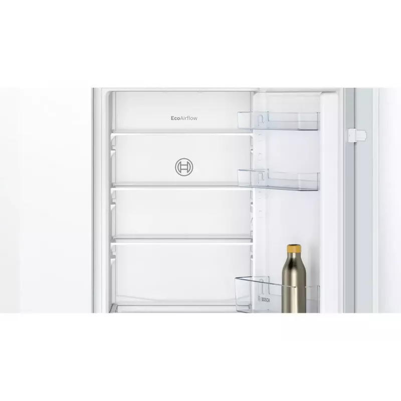 Įmontuojamas šaldytuvas-šaldiklis Bosch Serie 2 KIV86NSE0 — 267 l, apatinis šaldiklis, baltas, 177,2×54,1×54,8 cm, energijos klasė E