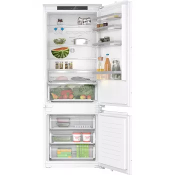 Įmontuojamas šaldytuvas-šaldiklis Bosch Serie 4 KBN96VFE0, 383 L bendras, šaldytuvas 285 L / šaldiklis 98 L, apatinis šaldiklis, apverčiamos durys, baltas