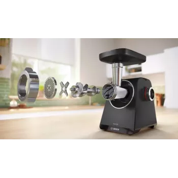 Bosch Serie 4 MFWS440B mėsmalė 1900 W, juoda, sidabrinė