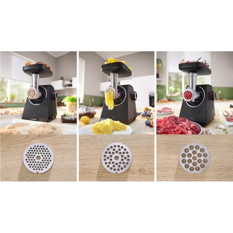Bosch Serie 4 MFWS440B mėsmalė 1900 W, juoda, sidabrinė
