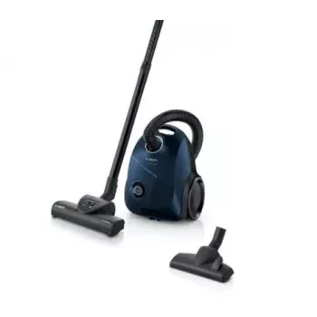 Cikloninis dulkių siurblys Bosch Serie 2 BGBS2BU1T — 850 W, 3,5 L dulkių maišas, 8 m spindulys, mėlynas