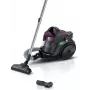 Cikloninis dulkių siurblys Bosch BGC05AAA1 — 700 W, 1,5 L be maišelio, HEPA 12, teleskopinis nerūdijančio plieno vamzdis, 9 m spindulys, pilkas