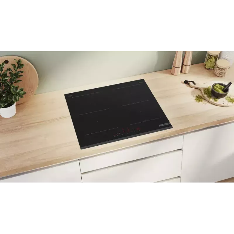 Bosch Serie 6 PVQ631HC1E indukcinė kaitlentė juoda Įmontuojama 59,2 cm 4 zonos