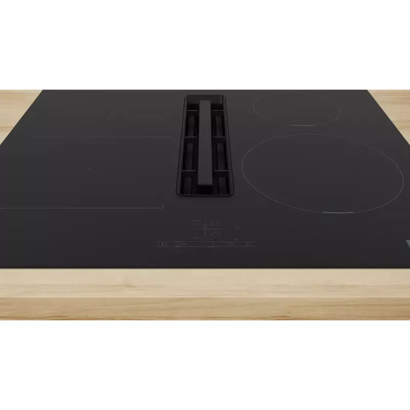 Bosch Serie 4 PVS611B16E indukcinė kaitlentė, juoda, įmontuojama, 59,2 cm, 4 zonos, su gartraukiu