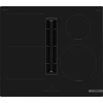 Bosch Serie 4 PVS611B16E indukcinė kaitlentė, juoda, įmontuojama, 59,2 cm, 4 zonos, su gartraukiu