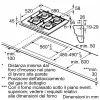 Bosch Serie 4 PNP6B6K40 dujinė kaitlentė, įmontuojama, 60 cm, juodas grūdintas stiklas, 4 zonos