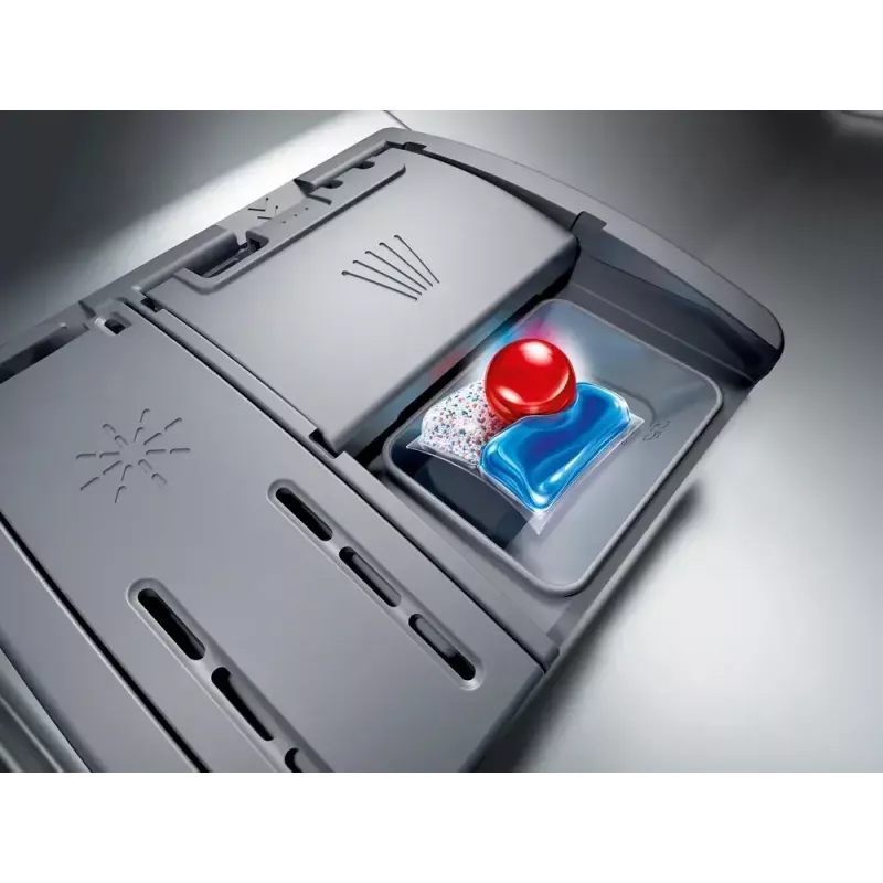Indaplovė įmontuojama Bosch SMI4EVS04E, pilno dydžio 60 cm, 13 komplektų, energijos klasė D, 6 programų, Wi‑Fi, 46 dB