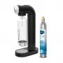 Gazuotas vandens aparatas BRITA sodaONE Black Silver – gazuoto vandens gamintuvas, 60 L talpa, be BPA, 450×129×240 mm