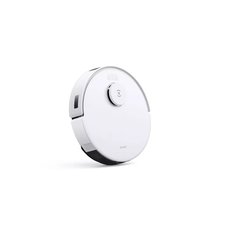 Robotas dulkių siurblys Ecovacs Deebot N20 Plus — bekontaineris 0,4 L dulkėms, 0,22 L vandeniui, 5200 mAh, 300 min, 96 mm aukštis, baltas