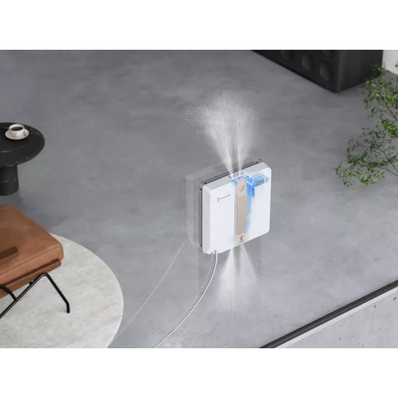 Langų valymo robotas Ecovacs Winbot Mini – 3000 mAh, 7500 Pa, 0,06 L vandens rezervuaras, bešepetėlis variklis, programėlės valdymas