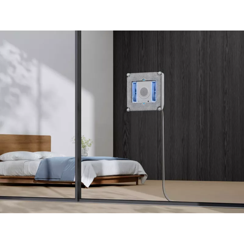 Langų valymo robotas Ecovacs Winbot Mini – 3000 mAh, 7500 Pa, 0,06 L vandens rezervuaras, bešepetėlis variklis, programėlės valdymas