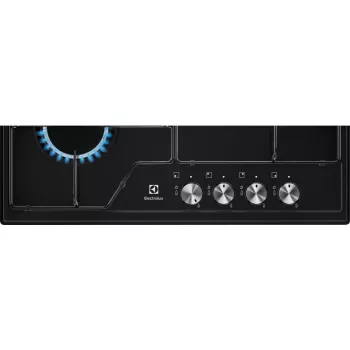 Electrolux EGS6424K Juoda įmontuojama 60 cm dujinė kaitlentė 4 zonos