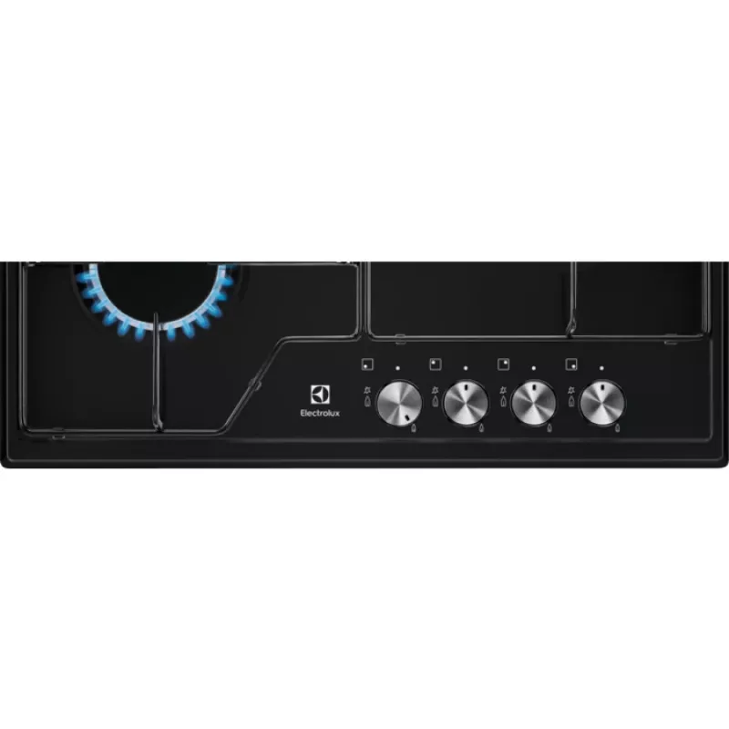 Electrolux EGS6424K Juoda įmontuojama 60 cm dujinė kaitlentė 4 zonos
