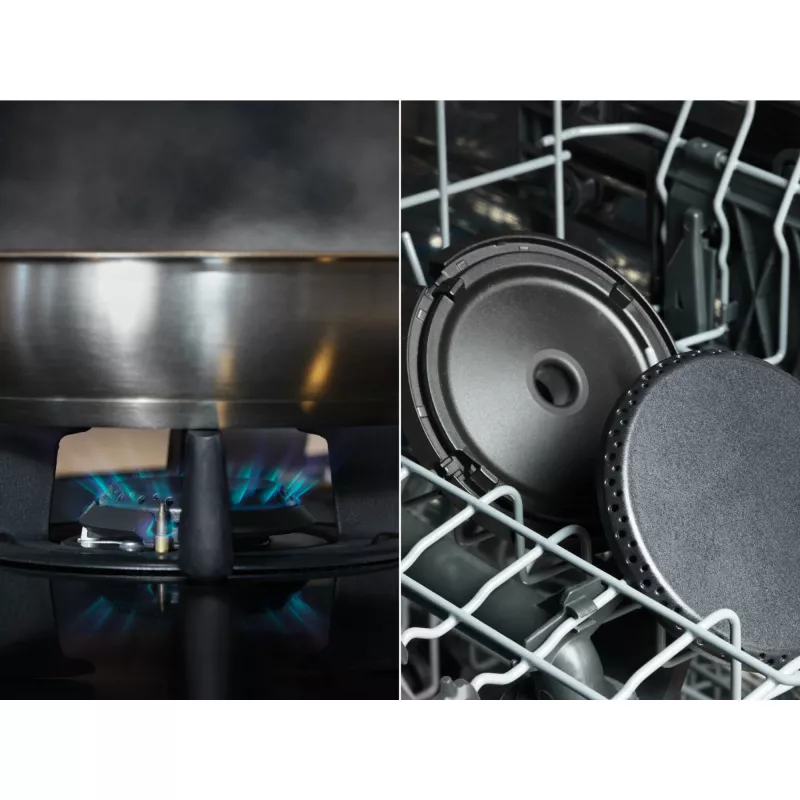 Elektrinė kaitlentė Electrolux KDI641723K juoda įmontuojama 60 cm kombinuota 4 zonos, sukamaisiais reguliatoriais ir liečiamuoju valdymu
