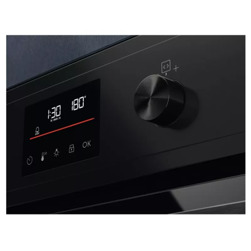 Įmontuojama elektrinė orkaitė Electrolux EOD4P57H – 72 L, pirolizė, garai, konvekcija, grilis 2300 W, juoda