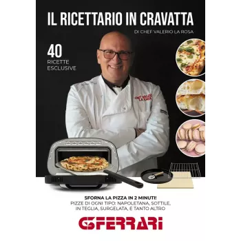 Stalinė elektrinė picos krosnelė G3FERRARI G1018600 PRONTO PIZZA — 1700 W, akmeninis paviršius, iki 420°C, tinka Ø32 cm picai