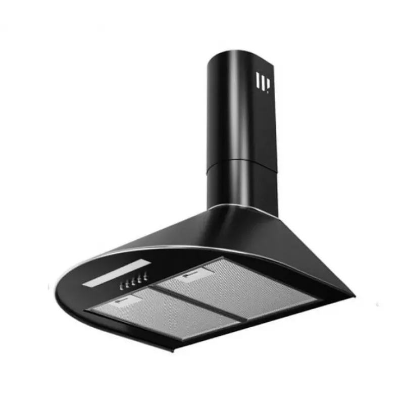 Sieninis gaubtas MAAN Mix 3, juodas, 500×480 mm, aliumininis riebalų filtras, 310 m³/h, 3 greičiai, 55 dB